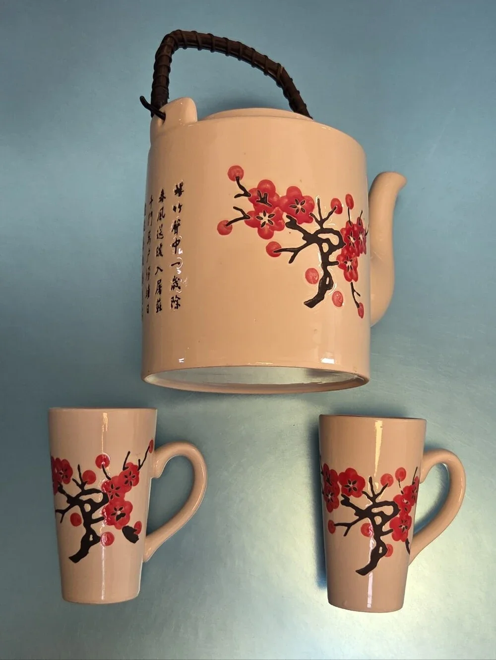 Beautiful Cherry Blossom Tea Set
